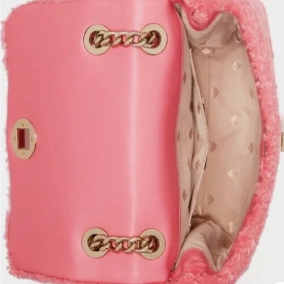 Kate Spade Natalia Pink Faux Fur crossbody - Picture 4 of 4